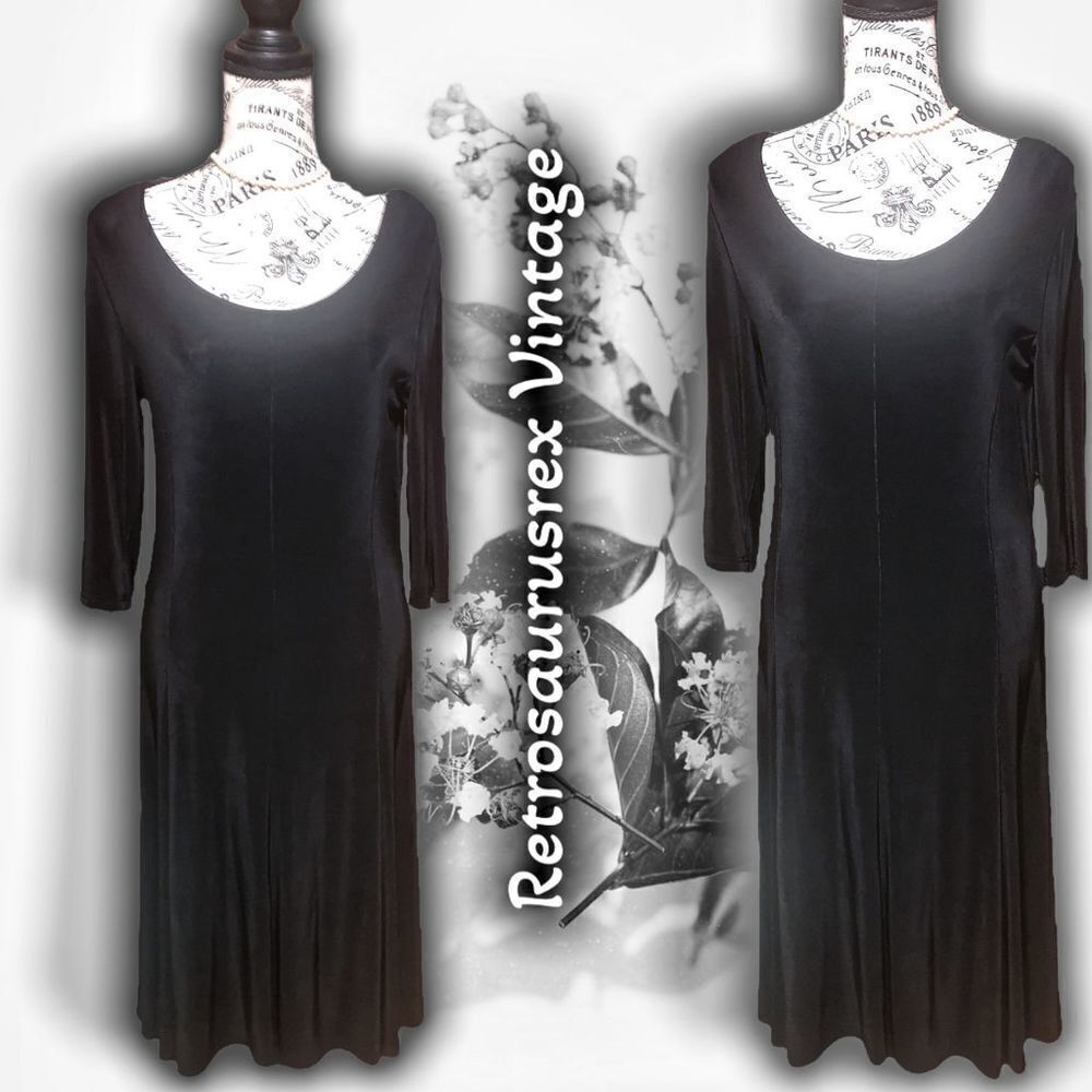 Anthropologie Kiara Witchy Black Stretch Maxi Dress, Small